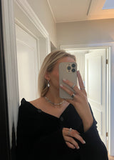 DÍS XL EARRINGS SILVER