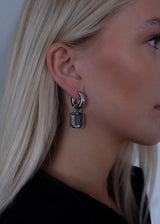 DÍS XL EARRINGS SILVER