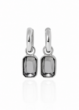 DÍS XL EARRINGS SILVER