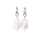 URÐ - ERLA XL PENDANT EARRINGS SILVER