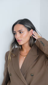 MAR2302 XL EYRNALOKKAR GULL - FORPÖNTUN (kemur fyrir jól)