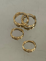 MAR2302 EYRNARLOKKAR GULL - FORPÖNTUN (kemur fyrir jól)