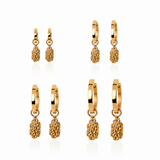 URÐ - MAR PENDANT EARRINGS GOLD