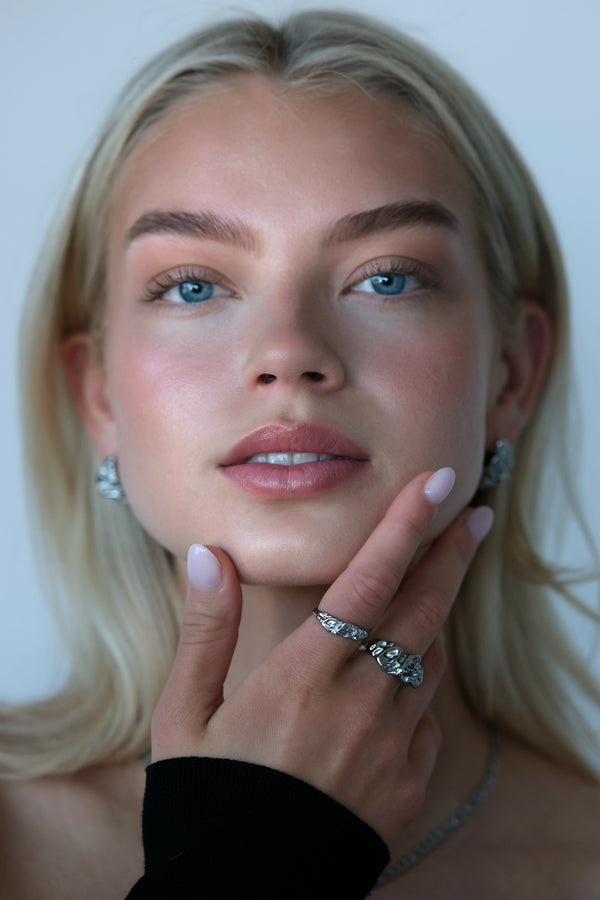 MOA1908 XL HRINGUR SILFUR