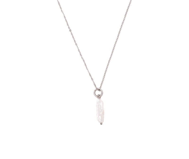 ERLA LONG PENDANT CHAIN SILVER