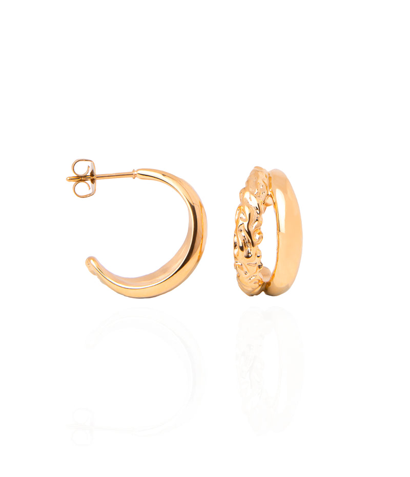 MAR2302 SPLIT EARRINGS GOLD