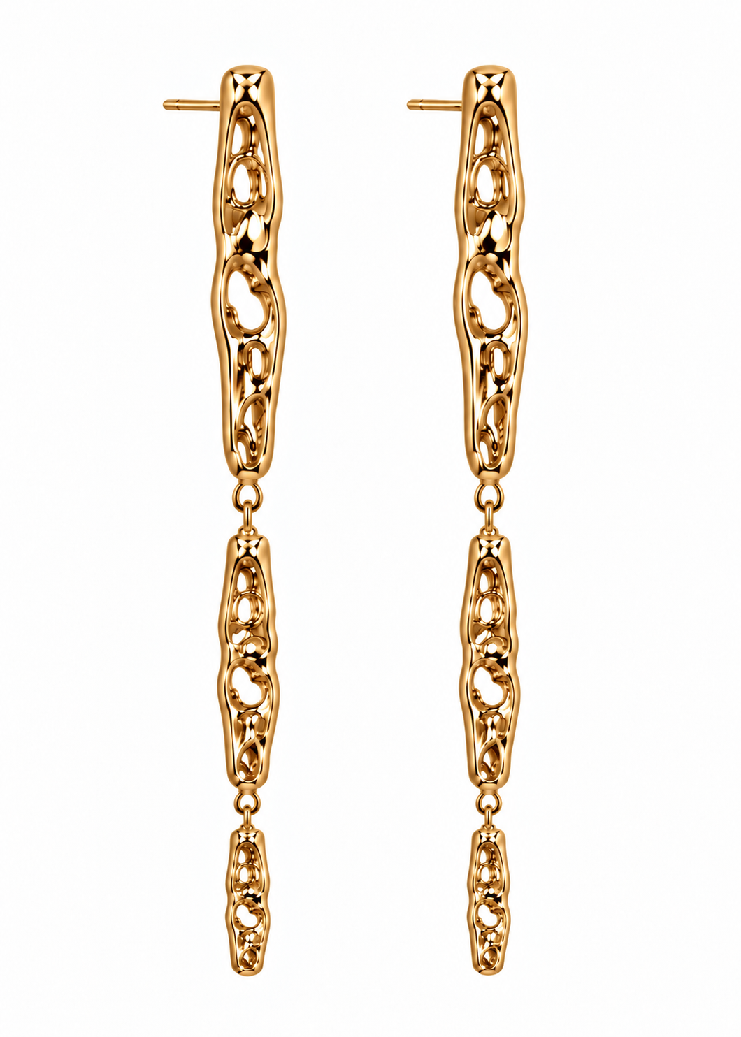 MIA PENDANT EARRINGS GOLD
