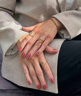 EIN3008 OVER RING GOLD