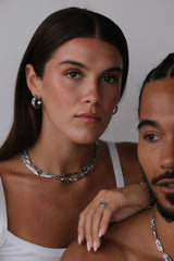 MIA2803 XL EYRNALOKKAR SILFUR - FORPÖNTUN (kemur fyrir jól)