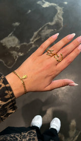 MAR/ERN PENDANT BRACELET GOLD
