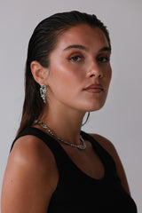 MIA2803 STUD EYRNALOKKAR SILFUR 