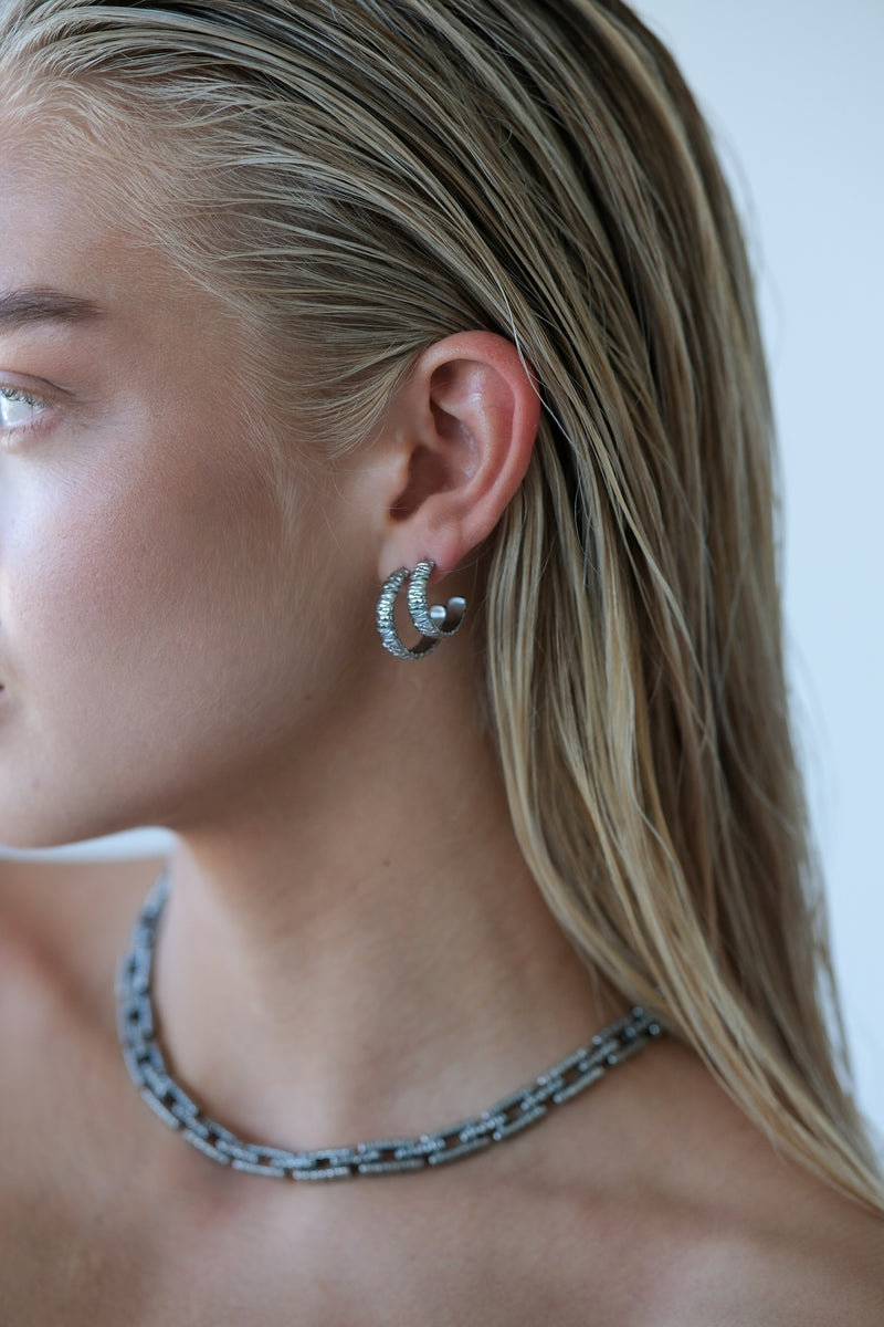 LÍV0701 XL EYRNALOKKAR SILFUR 