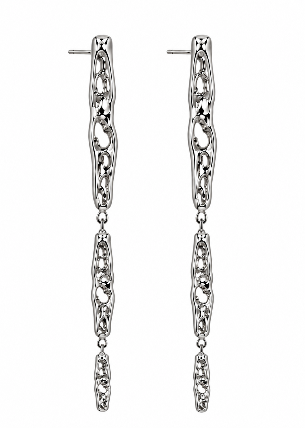 MIA PENDANT EARRINGS SILVER