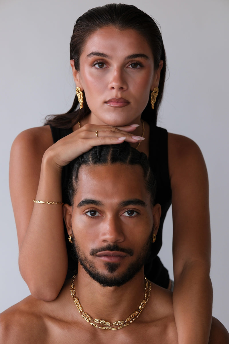 MIA2803 STUD EYRNALOKKAR GULL 